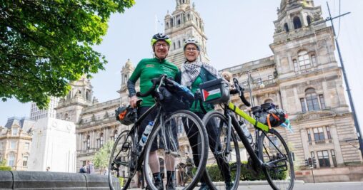 Scottish couple to cycle from Glasgow to Palestine